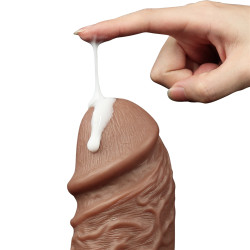 LoveToy Gode vibrant Chubby Dildo 23 x 6.5 cm Marron